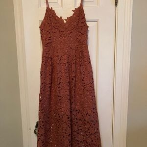 ASTR the Label Lace Midi Dress